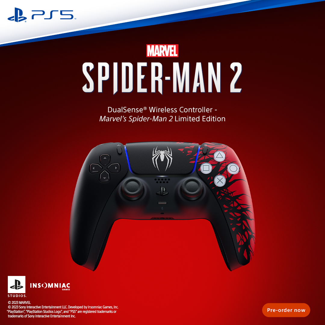 Controle DualSense Marvel's Spider-Man 2 Limited Edition PS5 - Game Games - Loja de Games Online