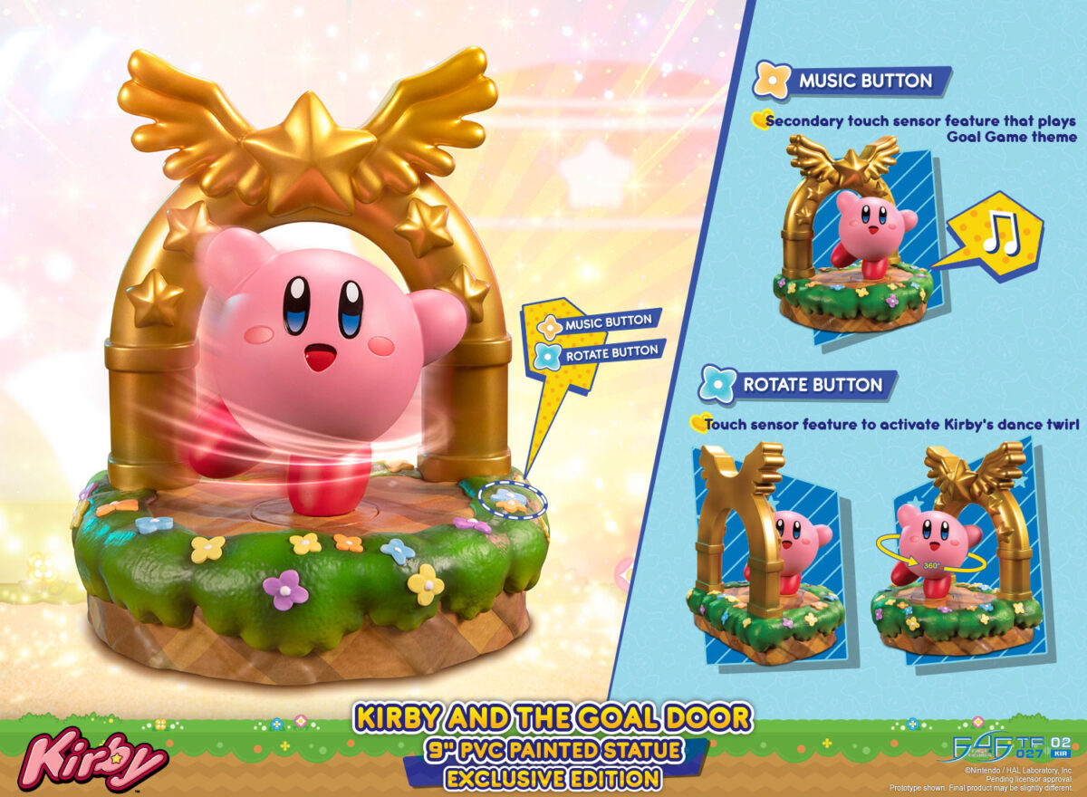KIRBY™ – KIRBY AND THE GOAL DOOR PVC STATUE - Image 2