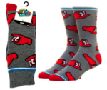Nintendo Super Mario Odyssey Crew Socks - Gris/Rojo - Image 3